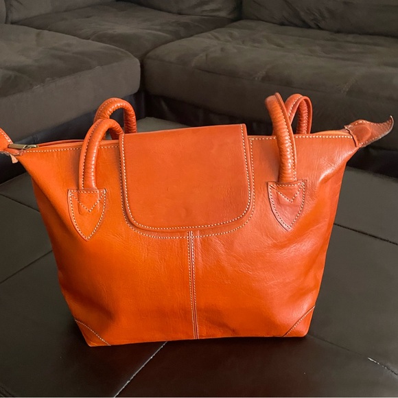 NWOT Leather handbag - Picture 1 of 6